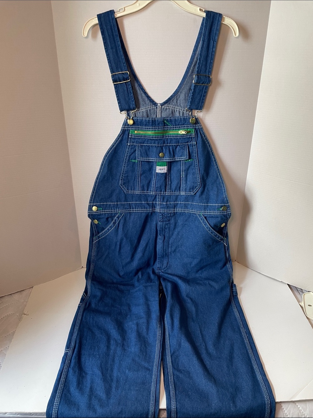 Liberty Blue Denim Men's Bibs  Overalls  Size 34x30 NWT